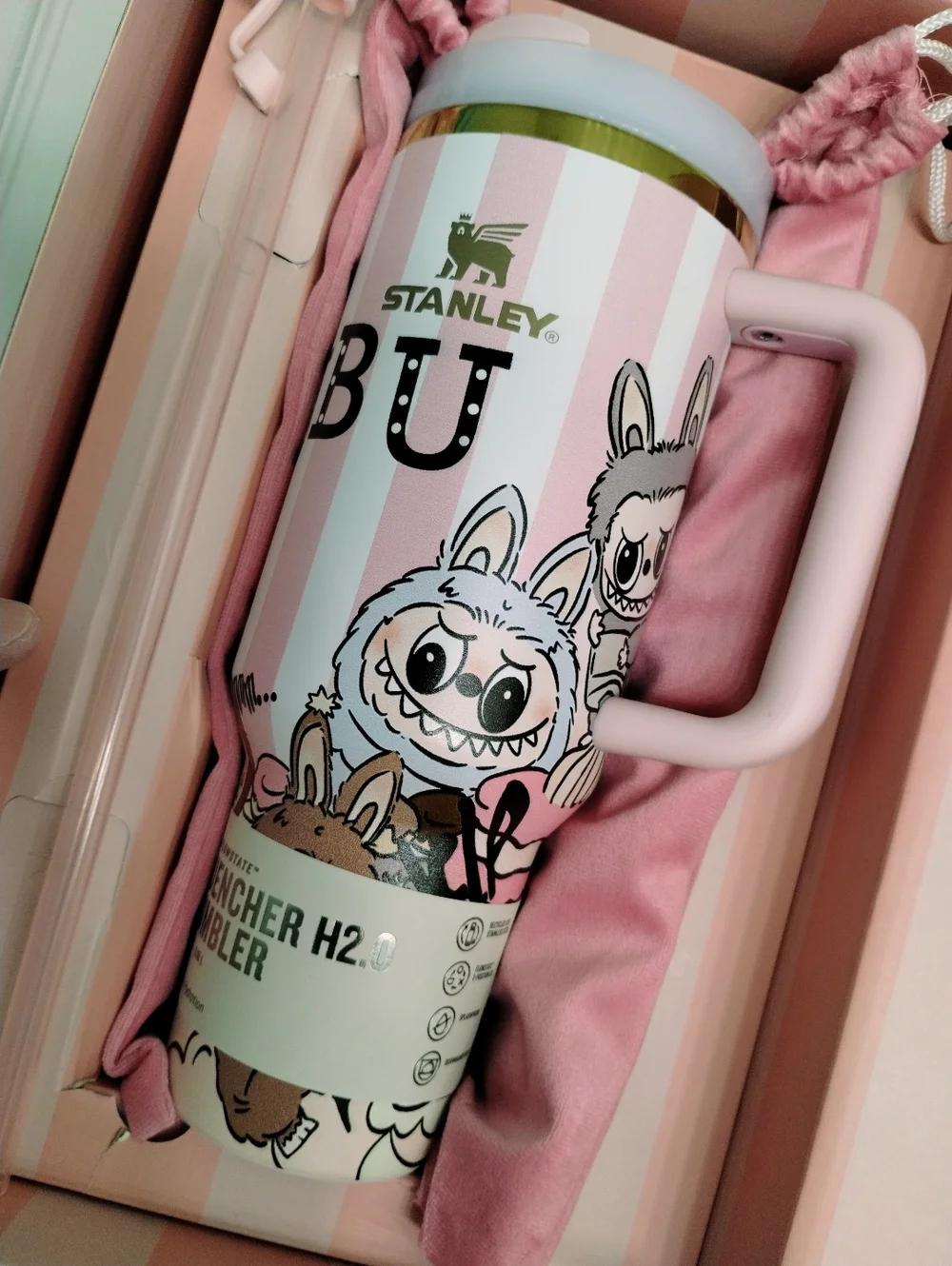Stanley Labubu 40 Oz Tumbler NIB - Picture 5 of 5